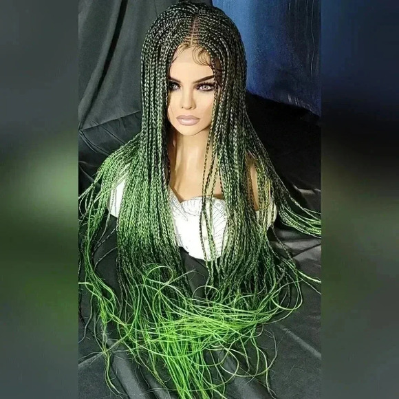 Braided wig 100% handmade, ombre wig, NWT exotic colors absolutely beautiful - Picture 2 of 10